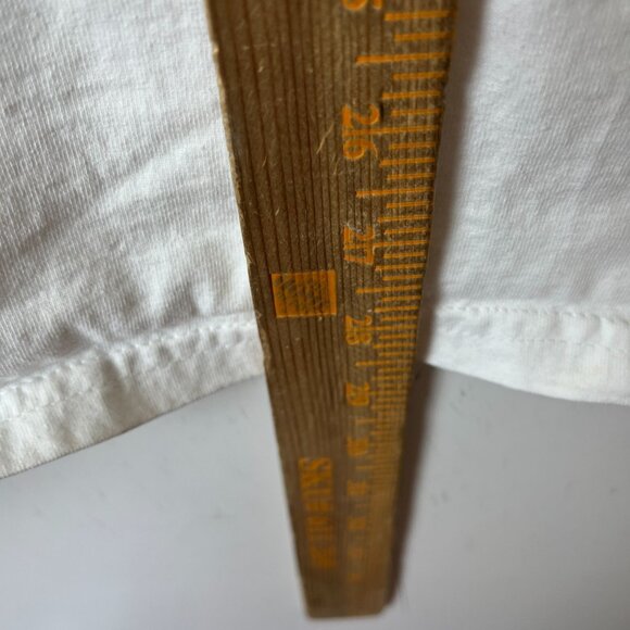 2003 Vintage Y2K Cinco Rancho Mexico T Shirt White Large L Summer Mexican Solid - Picture 10 of 16